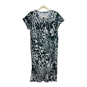 Dreamr AC/DC leopard midi dress